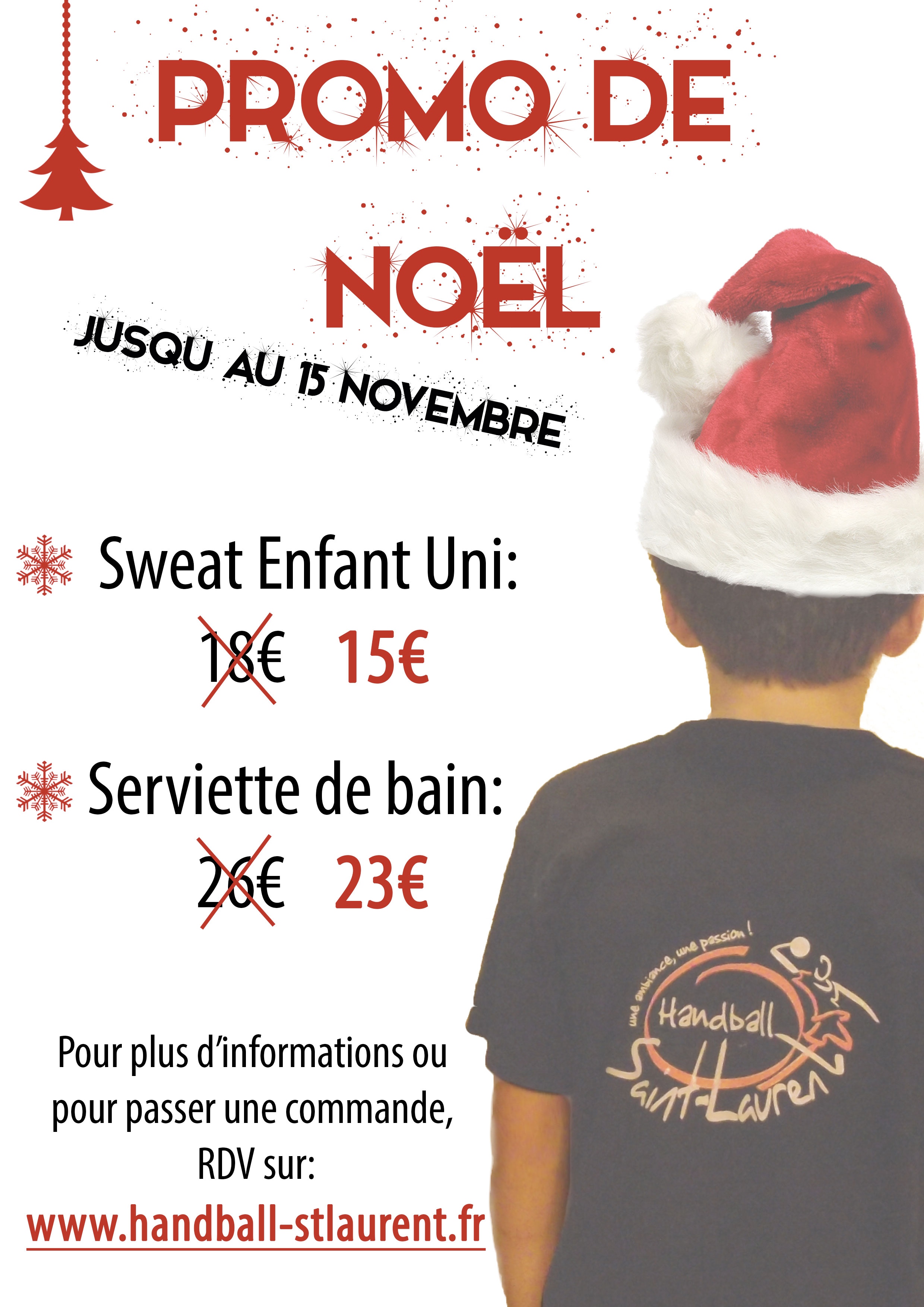 La Promotion de Noël est disponible ! | Handball St Laurent